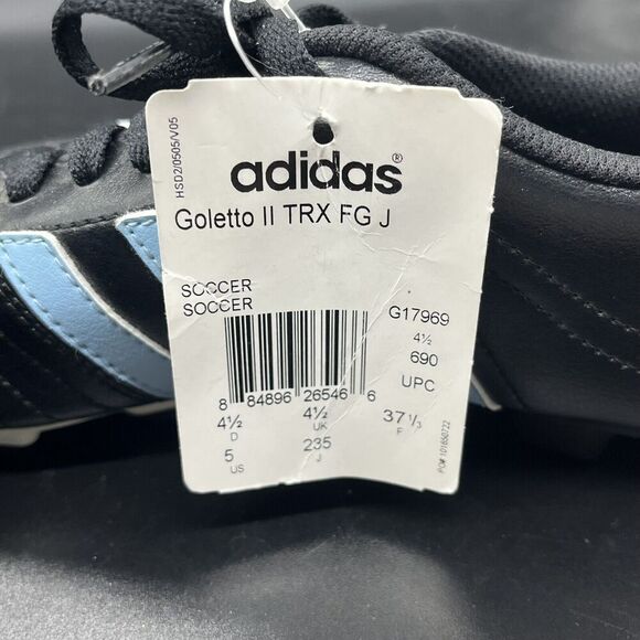 Adidas Goletto II TRX FG J Mens Size 5 Black Cleats Soccer Shoes New G17969 - Picture 7 of 8